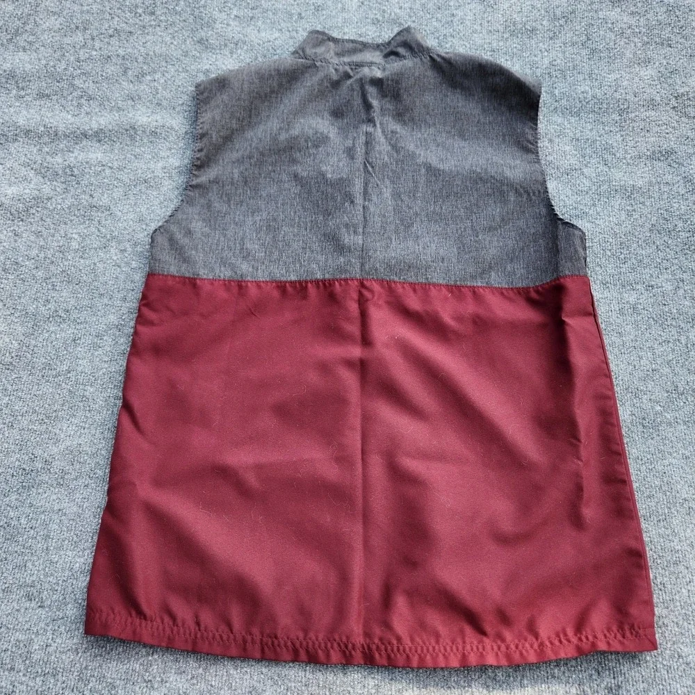 Champion Mens Minnesota Golden Gophers Full Zip Vest Maroon Grey Gold Medium